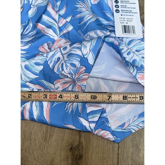 Vintage Summer Men's‎ Hawaiian Turtle Swim Shorts Mesh Brief Blue Medium - Picture 15 of 15